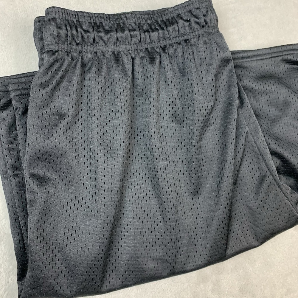 Russell Athletic Shorts Mens 3XL Black  Basketball Training Drawstring Waist